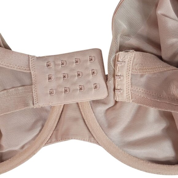 Soma Unbelievable Lift Perfect Coverage Bra Pink 34G Underwire Adj Unlined Sheer - Picture 7 of 9